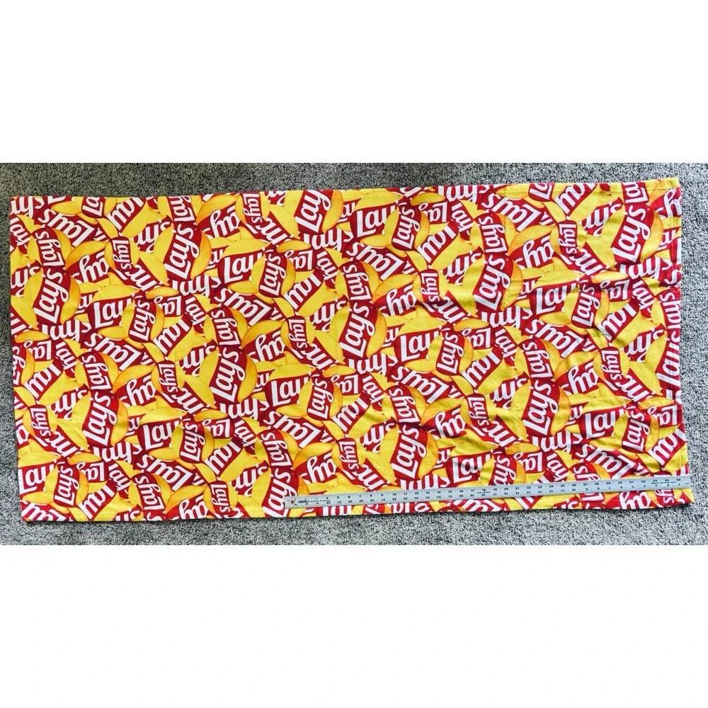 Lays Chips Large Capacity Beach‎ Towel Summer Sandal Water Ocean Dry Tile